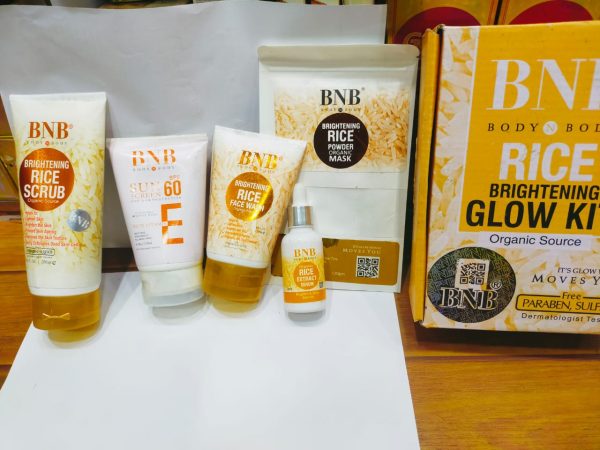 5 In 1 Bnb-rice Whitening And Glowing Facial Kit