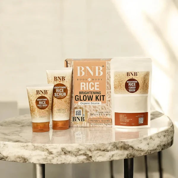 5 In 1 Bnb-rice Whitening And Glowing Facial Kit