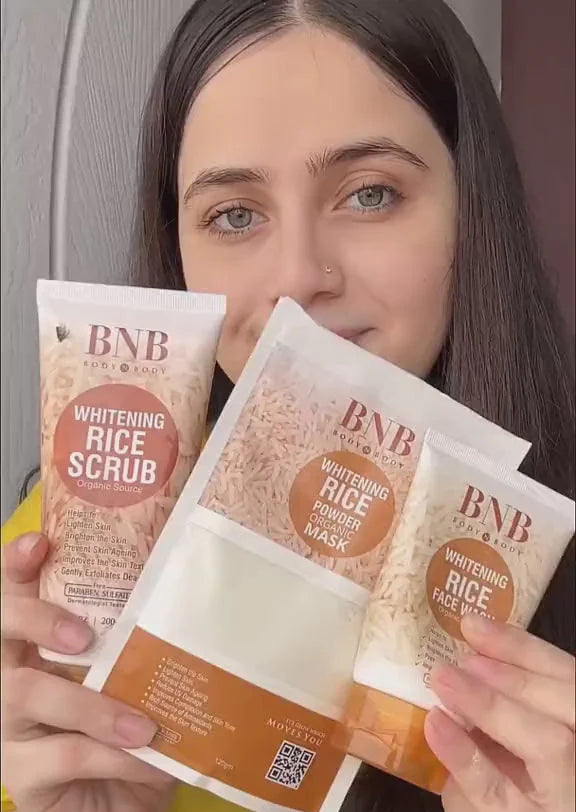 5 In 1 Bnb-rice Whitening And Glowing Facial Kit