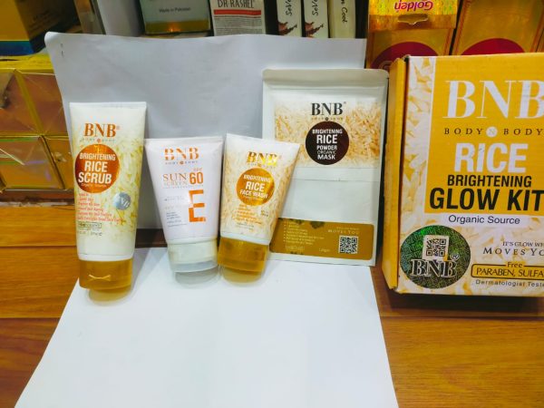 5 In 1 Bnb-rice Whitening And Glowing Facial Kit