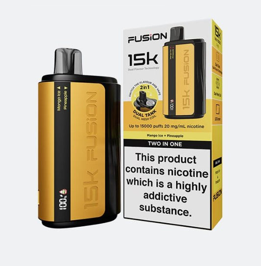 Fusion 2 In 1 Original Disposable Dual Flavor Vape 15000 Puffs 20mg