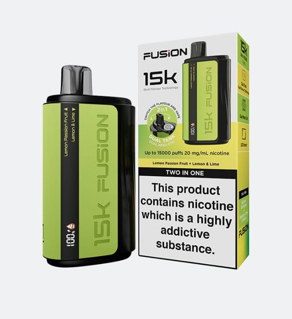 Fusion 2 In 1 Original Disposable Dual Flavor Vape 15000 Puffs 20mg