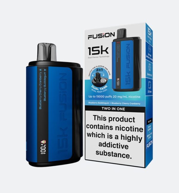 Fusion 2 In 1 Original Disposable Dual Flavor Vape 15000 Puffs 20mg